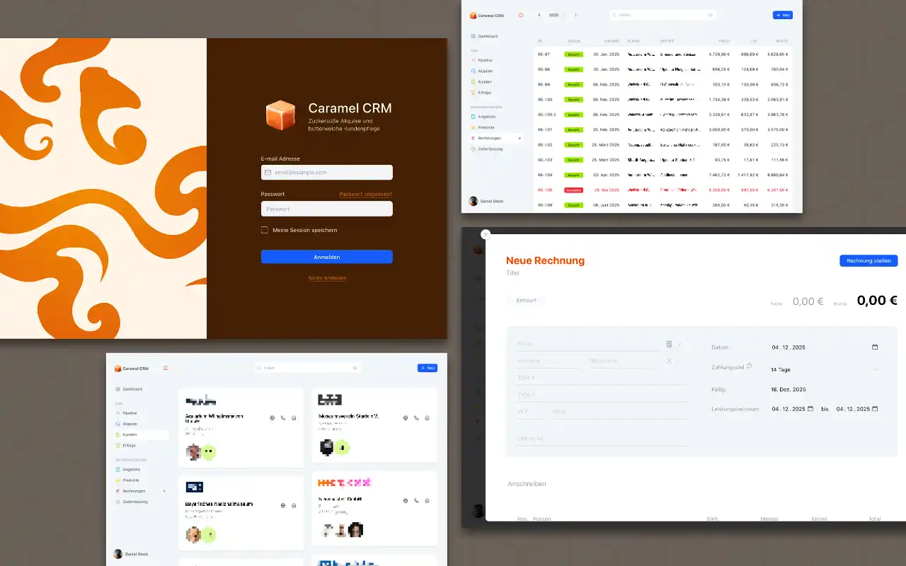 Caramel CRM Screenshots