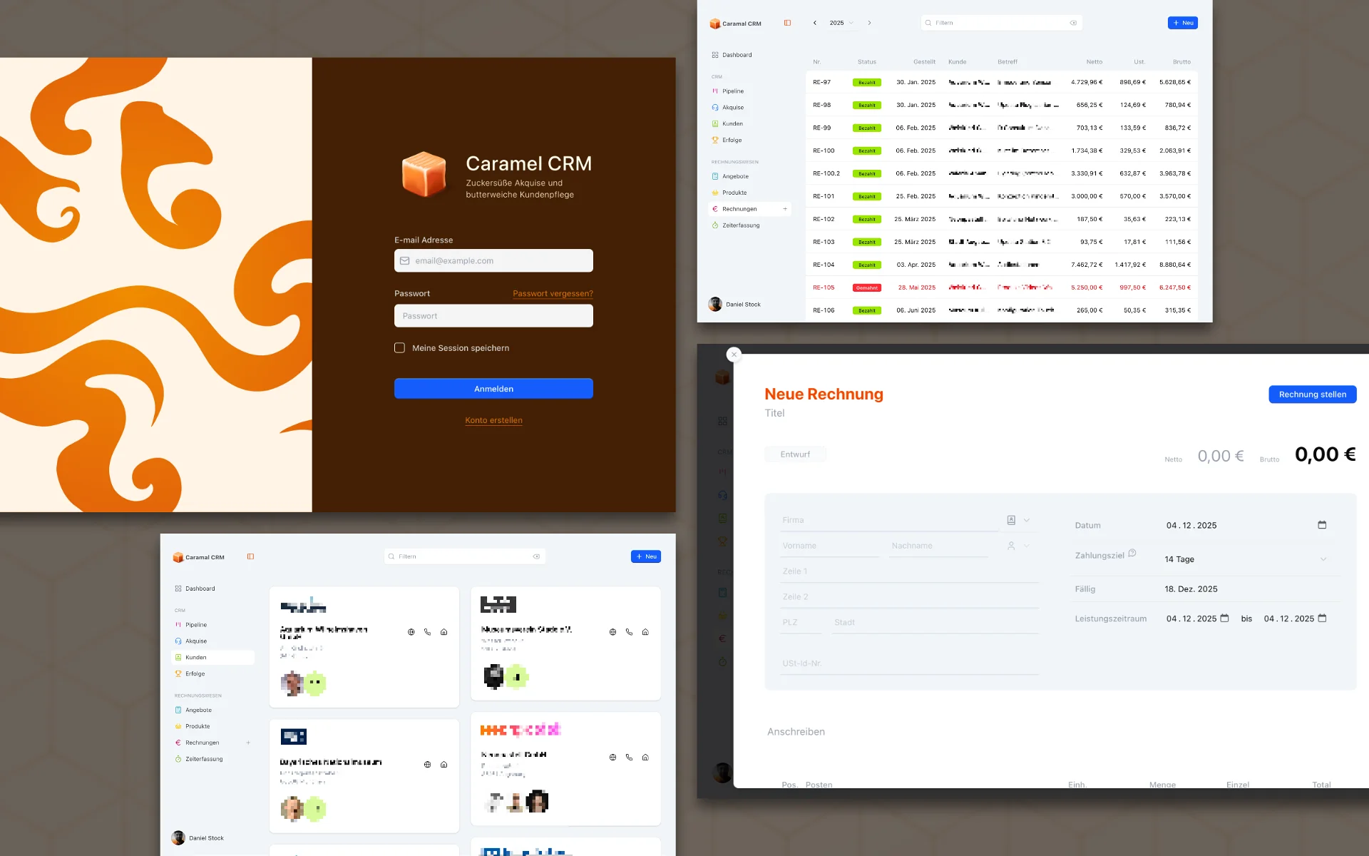 Caramel CRM Screenshots